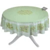70" Round Clos Des Oliviers Green French Tablecloths By Label France 2 70" Round Clos Des Oliviers Green French Tablecloths By Label France -Kitchen Textiles 13089 2F1466208732 2Ftissus toselli clos des oliviers green round tablecloth sqw