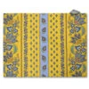 Lisa Yellow Acrylic-Coated Cotton Reversible Placemat By Le Cluny -Kitchen Textiles 13089 2F1487803337 2Fle cluny lisa yellow french country placemat sqw