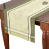 20x58" Olive Green Jacquard Cotton Table Runner By L'Ensoleillade -Kitchen Textiles 2e98d8cd b49f 51ff a53f dffd0ae958e3