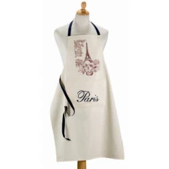 Paris Tour Eiffel French Cotton Kitchen Apron By Winkler Torchons & Bouchons