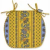 Lisa Yellow Coated French Style Chair Pad By Le Cluny -Kitchen Textiles a55d75c5 9c36 5935 a703 6f0b6d951e7b