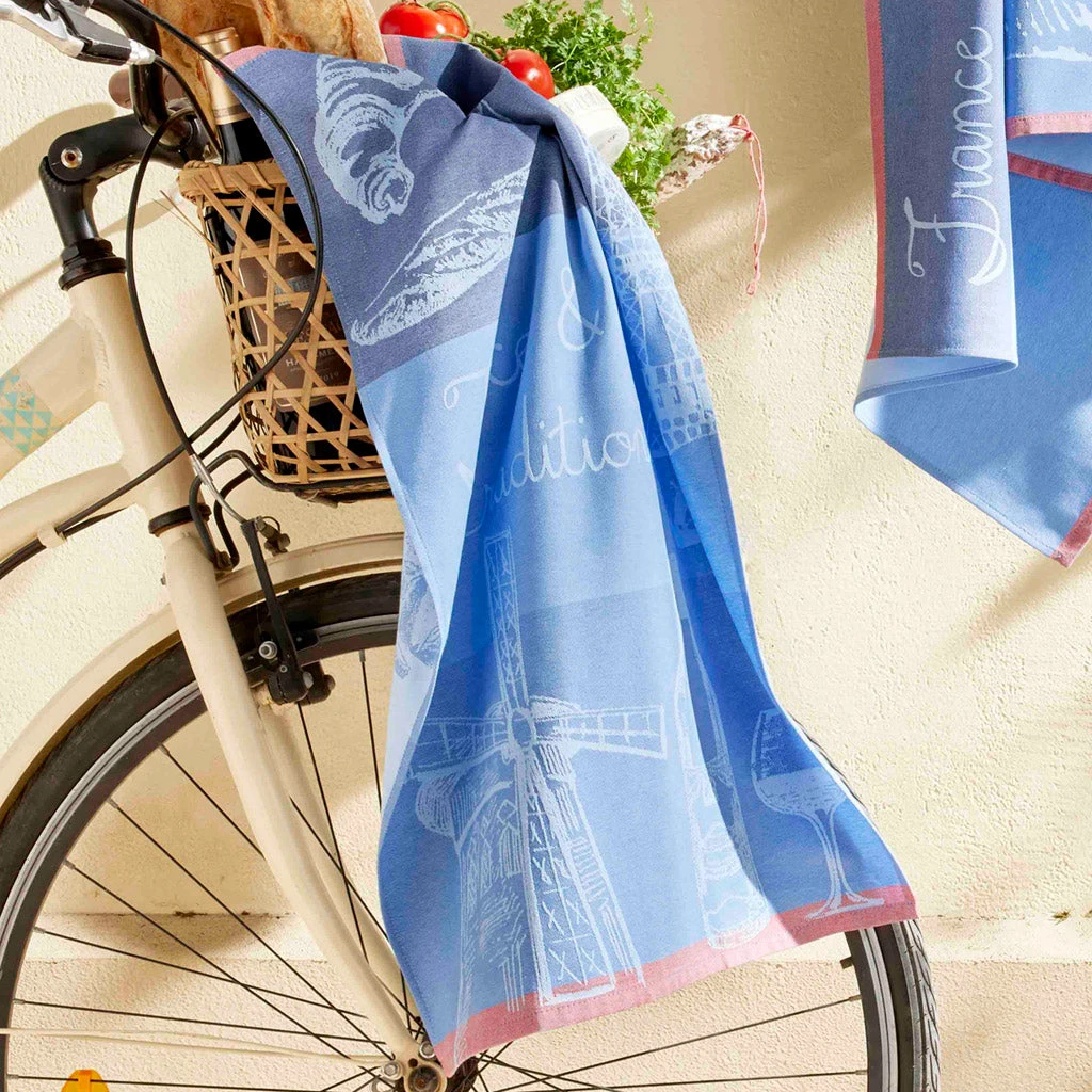 France & Traditions French Jacquard Cotton Dish Towel By Coucke 4 France & Traditions French Jacquard Cotton Dish Towel By Coucke - Image 2