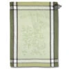 Olive Green Cotton French Jacquard Dish Towel -Kitchen Textiles bc345cec 04e6 570d 9af3 d9f46c4308d4