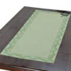 19x49" Calisson Green Quilted French Cotton Table Runner By Tissus Toselli 1 19x49" Calisson Green Quilted French Cotton Table Runner By Tissus Toselli -Kitchen Textiles calisson green french cotton runner tissus toselli bsqw 3cf58c05 57a4 47dd 953a 21a6cf98c51c