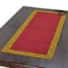 Calisson Red French Cotton Quilted Table Runner By Tissus Toselli -Kitchen Textiles calisson red french cotton runner tissus toselli asqw