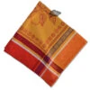 Cedrat Red & Yellow French Cotton Jacquard Napkin By Tissus Toselli -Kitchen Textiles cedrat red yellow french jacquard cotton napkin tissus toselli asqw