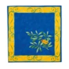 Cicada Blue Provence Cotton Napkin By Tissus Toselli 1 Cicada Blue Provence Cotton Napkin By Tissus Toselli -Kitchen Textiles cigale napkin