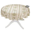 58" Round Clos Des Oliviers Cream Tablecloth By L'ensoleillade -Kitchen Textiles clos des oliviers cream cotton coated french tablecloth small round sqw