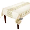 60x120" Rect Clos Des Oliviers Cream Double Border Acrylic-Coated Cotton Tablecloth By Label France -Kitchen Textiles clos des oliviers cream rectangular double border french tablecloth sqw 59133ac7 52a5 42f4 af04 cad9e6434089