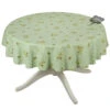 58" Round Clos Des Oliviers Green All-Over Tablecloth By L'ensoleillade