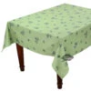 59" Square Clos Des Oliviers Green All-Over Acrylic-Coated Cotton Tablecloth By L'Ensoleillade 1 59" Square Clos Des Oliviers Green All-Over Acrylic-Coated Cotton Tablecloth By L'Ensoleillade -Kitchen Textiles clos des oliviers green coated cotton small square tablecloth all over sqw