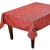 59" Square Clos Des Oliviers Red All-Over Acrylic-Coated Cotton Tablecloth By L'Ensoleillade -Kitchen Textiles clos des oliviers red coated cotton square tablecloth all over csqw