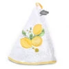 Round Terry Cotton Hand Towel Lemon White By Coton Blanc 1 Round Terry Cotton Hand Towel Lemon White By Coton Blanc -Kitchen Textiles coton blanc round terry towel cotton french lemons white sqw