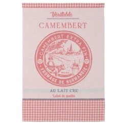 Veritable Camembert Cheese French Jacquard Dish Towel By Coucke
