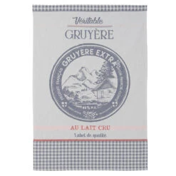Veritable Gruyere Cheese French Jacquard Dish Towel By Coucke