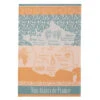 White Wines Of France (Vins Blancs De France) French Jacquard Cotton Dish Towel By Coucke -Kitchen Textiles coucke french cotton jacquard dish towel vins blancs de france white wines sq