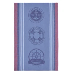 Nautical (Nautique) French Jacquard Cotton Dish Towel By Coucke