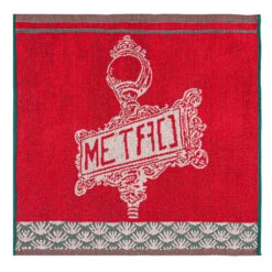 French Metro Cotton Terry Square Towel By Coucke