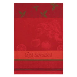 Tomates Du Potager French Jacquard Dish Towel By Coucke