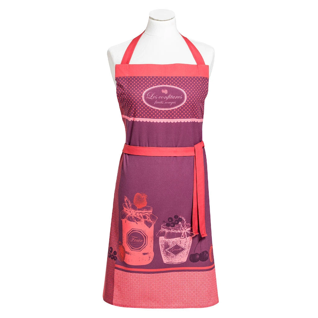 Red Fruit Jam (Confiture Fruits Rouges) Cotton Kitchen Apron By Coucke 3 Red Fruit Jam (Confiture Fruits Rouges) Cotton Kitchen Apron By Coucke