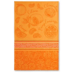 Citrus (Agrumes) French Jacquard Dish Towel By Coucke