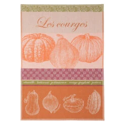 Squash (Courges) French Jacquard Dish Towel By Coucke