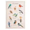 The Birds (Les Oiseaux) French Linen Cotton Blend Dish Towel By Coucke