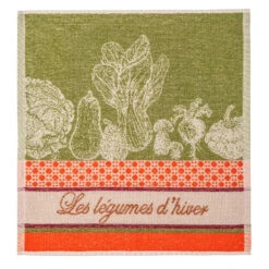 Winter Vegetables (Legumes D'Hiver) Terry Square Towel By Coucke