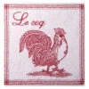 Le Coq Terry Square Towel By Coucke -Kitchen Textiles coucke french terry towel le coq sq