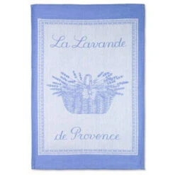 La Lavande De Provence Blue French Jacquard Dish Towel By Coucke