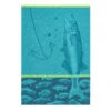 Fish (Poissons) French Jacquard Dish Towel By Coucke -Kitchen Textiles coucke poissons french jacquard cotton dish towel sq