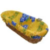 Grapes Yellow French Baguette Basket With Removable Liner By Le Cluny -Kitchen Textiles french baguette basket grapes yellow sqw