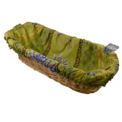 Lavender Green Provence Baguette Basket With Removable Liner By Le Cluny