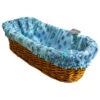 Lisa Turquoise French Baguette Basket With Removable Liner By Le Cluny -Kitchen Textiles french baguette basket lisa turquoise sqw