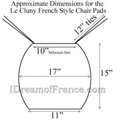Lavender Red Acrylic-Coated Cotton French Style Chair Pad By Le Cluny -Kitchen Textiles french chair pads dimensions w b6ce36e7 eba7 4935 bdf9 645df551afb7
