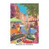 Provence Markets French Cotton Kitchen Towel By L'Ensoleillade -Kitchen Textiles french cotton kitchen towel marches markets provence l ensoleillade asq
