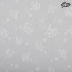 62x98" Rectangular Oceane Blue French Jacquard Tablecloth By Tissus Toselli -Kitchen Textiles french jacquard cotton teflon tablecloth oceane blue tissus toselli bsqw