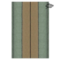Rimini Khaki French Linen Kitchen Towel By Haomy