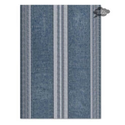 Zonza Prussian-Blue French Linen Kitchen Towel By Harmony