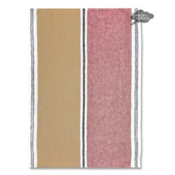 Trevise Tabac French Linen Kitchen Towel By Harmony