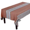 62" Square Zonza Copper French Linen Tablecloth By Harmony