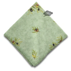 Clos Des Oliviers Green Provence All-Over Cotton Napkin By L'Ensoleillade