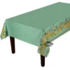 60x158" Rectangular Lemon & Mimosa Green All-Over Acrylic-Coated Cotton Tablecloth By Label France -Kitchen Textiles l ensoleillade lemon mimosa green french cotton acrylic coated rectangular tablecloth sqw 11b7b883 1a37 47ad 9950 ef10212c85fd