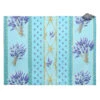 Lavender Blue Acrylic-Coated Cotton Reversible Placemat By Le Cluny -Kitchen Textiles lavender blue acrylic coated cotton french placemat le cluny sqw