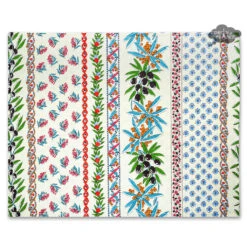 Olives Cream Acrylic-Coated Cotton Reversible Placemat By Le Cluny