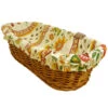 Fayence Cream French Baguette Basket With Removable Liner By Le Cluny -Kitchen Textiles le cluny fayence cream french country bread basket asqw