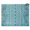 Lisa Turquoise Acrylic-Coated Cotton Reversible Placemat By Le Cluny -Kitchen Textiles le cluny french country lisa turquoise placemat acrylic coated cotton sqw