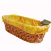 Lavender Yellow Provence Baguette Basket With Removable Liner By Le Cluny -Kitchen Textiles le cluny lavender yellow french bread basket sqw