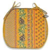Olives Yellow Acrylic-Coated Cotton French Style Chair Pad By Le Cluny 1 Olives Yellow Acrylic-Coated Cotton French Style Chair Pad By Le Cluny -Kitchen Textiles le cluny olives yellow french country chair pad bsqw