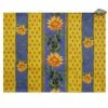 Sunflower Blue Acrylic-Coated Cotton Reversible Placemat By Le Cluny -Kitchen Textiles le cluny sunflower blue provencal placemat sqw 23099a6c 0802 4c94 83fb 5873287de5eb